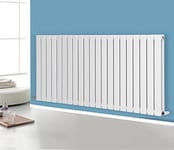 NRG 600x1428 Horizontal Flat Panel Designer Radiators Radiator Bathroom Heater Central Heating Radiators Rad Double Column White