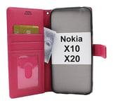 New Standcase Wallet Nokia X10 / Nokia X20 (Hotpink)