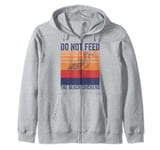 Do Not Feed The Beach Chickens Vintage Seagull Lifeguard Zip Hoodie