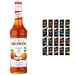 MONIN Premium Pumpkin Spice Syrup 700 ml with L'OR Grand Assortment Nespresso Compatible Coffee Pods (Pack of 10, Total 200 Coffee Capsules)