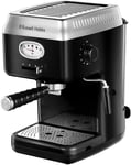 Russell Hobbs 28251 Retro Espresso Machine - 15 Bar Barista Pump Coffee Machine 