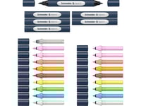 Schneider Schreibgeräte Paint-It, Multifärg, Multifärg, Plast, Rund, Vattenbaserat Bläck, Låda