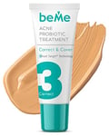 beMe Correct & Cover against Acne - double-action local acne treatment product – dries out and removes pimples and hides defects with natural skin tone