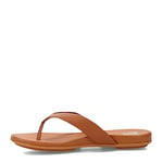 Fitflop Women's Gracie Leather FLIP-Flops Flat Sandal, Light Tan, 7 UK