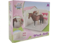 Hippo figur häst tvätt trä rosa (610205)