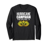 Hurricane Campaign Mardi Gras Mask New Orleans LA ArDesigner Long Sleeve T-Shirt