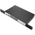 Cablemarkt - Switch PoE jusqu'à 1000Mbps avec 16 ports utp, 1 port sfp et 2 ports Gigabit
