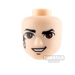 LEGO Elves Mini Figure Heads - Red Eyes and Black Tattoo