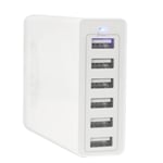 Ennotek 50W 6-Port USB Charger Hub UK Power Adapter Fast Charging iPhones iPads