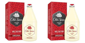 Old Spice Aftershave Lotion Original For Men 2x 150ml Classic White Bottle FShip