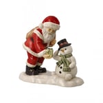 Goebel Tomte och Snögubbe Merry Christmas Little Frosty