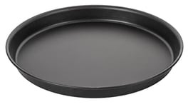Zenker 7507 Plaque à pizza, mini plaque à pizza ronde, plaque ronde pour pizza, Téflon, Noir, 24,5 x 24,5 x 2,5 cm