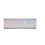 CHERRY MX 3.0S Wireless, Wireless Mechanical Gaming Keyboard with RGB Lighting, German Layout (QWERTZ), Bluetooth, RF or Cable Connection, MX BROWN Switches, White