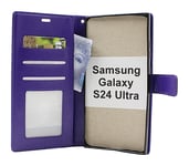Crazy Horse Wallet Samsung Galaxy S24 Ultra 5G (SM-S928B/DS) (Lila)