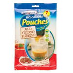 14 Pouches Resealable Self standing storage fridge food juice soup bags