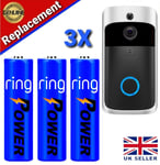 3x Replacement Battery For Wireless WiFi Doorbell Camera Door Bell Ring UK Stock