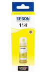 Genuine Epson 114 Yellow Ink Bottle Refill Cartridge EcoTank ET-8500, C13T07B440