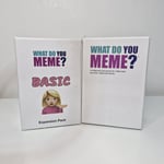 What Do You Meme? And Basic Expansion Pack | Fun Adult Party Card Game 17+