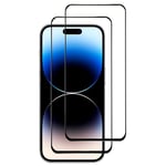 2-pak 5D Glass skjermbeskytter Apple iPhone 15 Pro Max