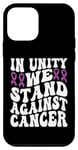 Coque pour iPhone 12 mini Ensemble, nous sommes plus forts contre le Mois national des survivants du cancer