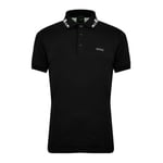 Boss Mens Paule Short Sleeve Polo Shirt Black XL