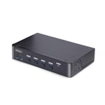 StarTech.com Switch KVM DisplayPort 4 Ports - 8K 60H/4K 144Hz, Écran Unique, DisplayPort 1.4, 2 Ports USB 3.0, 4x USB 2.0 HID, Commutateur KVM, Conforme TAA - Indépendant de l'OS (D86A2-4-PORT-8K-KVM)