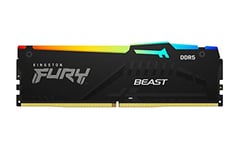 Kingston Fury Beast DDR5 RGB 32GB (2x16GB) 5600MT/s DDR5 CL40 DIMM Mémoire pour PC de Gamer Kit de 2 - KF556C40BBAK2-32