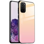 Alamo Gradient Glass Case for Xiaomi Redmi Note 10 4G / Note 10S, Colorful Tempered Glass Phone Cover - Color 1