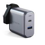 Satechi 30W Dual-Port Wall Charger Adapter with USB-C PD & USB 3.0 Port - Compatible with 2019 iPad, 2020/2018 iPad Pro, 2020/2018 MacBook Air, iPhone 12 Max Pro/12 Mini/12 and more