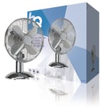 HQ ICE BLAST Mains Table Top Cooling Cool Fan 12" 35w 3 Settings