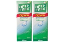 Contact Lens Solution OptiFree Express 355ml x2 Multi Purpose Disinfecting Clean