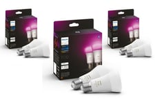 Philips Hue White and Color Ambience 9W / A60 / E27 / 6-pack