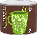 Clipper Organic Medium Roast Decaf Arabica Coffee | Decaffeinated Instant Coffe