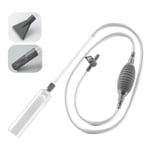 Akvarium Rengörnings Pump, Vattenbytare med 3 Dysor, 100cm Flexibel Slang