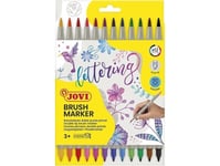 Dubbelsidiga Märkpennor Brush 12St Jovi