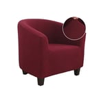 WINS Tub chair covers stretch club chair covers armchair slipcover removable washable covers for tub chairs club chair Red