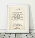 Didymus Co Wilson Phillips - Hold On - Song Lyric Art Poster Print (UNFRAMED) - Sizes A4 (29.7 x 21cm) and A3 (42 x 29.7cm) (A4)