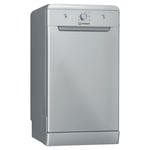 Indesit DSFE1B10SUK Slim Free-Standing Dishwasher with Eco Wash - Silver