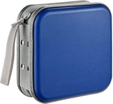LIOVODE CD Wallet, 48 Capacity Portable CD/Blu-ray/Disc Media Holder Blue 