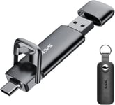 SSK 1TB USB C Drive Up to 550MB/s, Fast Stick Dual Type-c +USB 