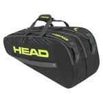 HEAD Racquet Bag Sac de Raquette de Base Unisex, Noir/Yellow, S