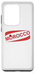 Coque pour Galaxy S20 Ultra Carte complète du Maroc avec drapeau et emblème royal