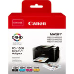 Canon PGI-1500 BK/C/M/Y Ink Cartridge Multi Pack 9218B005 MB2755 MB2750 MB2350