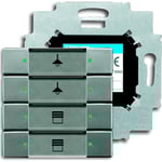 KNX Kontrollelement 4-touch meteor/metallgrå
