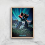 Transformers Optimus Prime A2 Giclee Art Print - A2 - Wooden Frame
