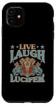 Coque pour iPhone 11 Live Love Lucifer Goth Rock Pour Festival De Concert Death