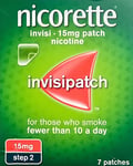 Nicorette Step 2 Invisi 15 mg 7 Patches
