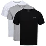 Reebok 3P Santo Crew Neck T-Shirt Svart/Grå X-Large Herr