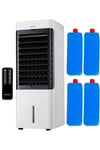 Portable Air Cooler Mobile Evaporative Cooling Fan Humidifier 6L