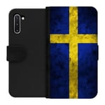 Samsung Galaxy Note 10 Wallet Case Sverige Flagga